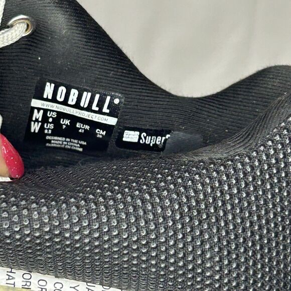 LIMITED EDITION #IAMNOBULL NOBULL TRAINER Men Size 8 Women Size 9.5 Black White main image 4